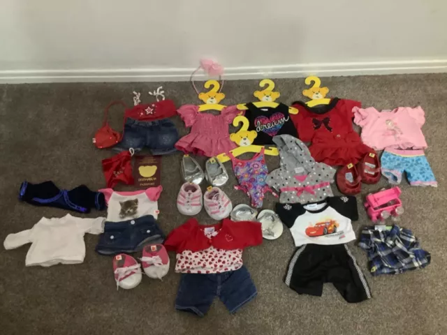 Build a Bear clothes bundle with shoes and accessories eg sparkly roller skates