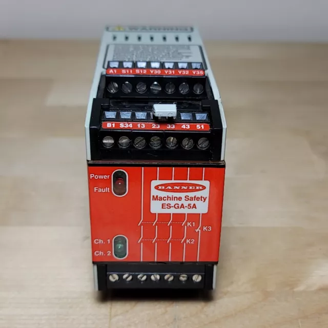 Banner ES-GA-5A Machine Safety Relay 3