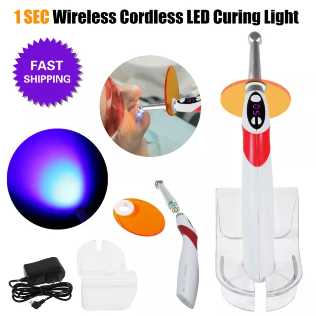 Dental LED Wireless Cordless Curing Light Lamp 1 Sec Cure lamp 2500mw/cm2 OR 3