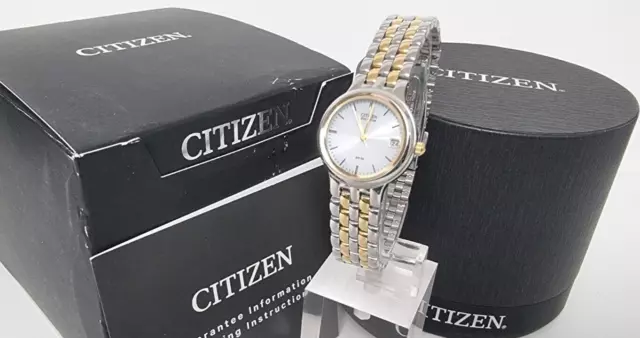 Citizen Ladies Eco-Drive Two-Tone Bracelet Watch EW1214-58A