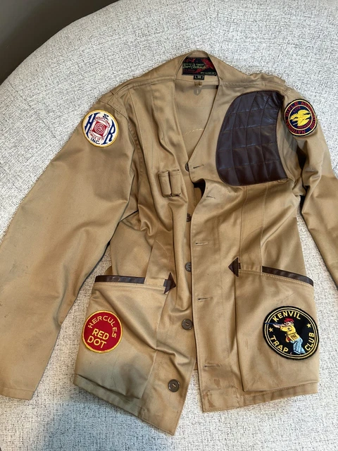 VINTAGE 10-X MFG Co Trap Shooting Jacket With Padded LEFT Shoulder And