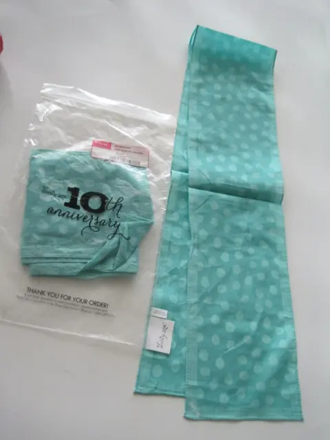 Thirty - One Turquoise Lotsa Dots Scarf Includes 2 Scarfs