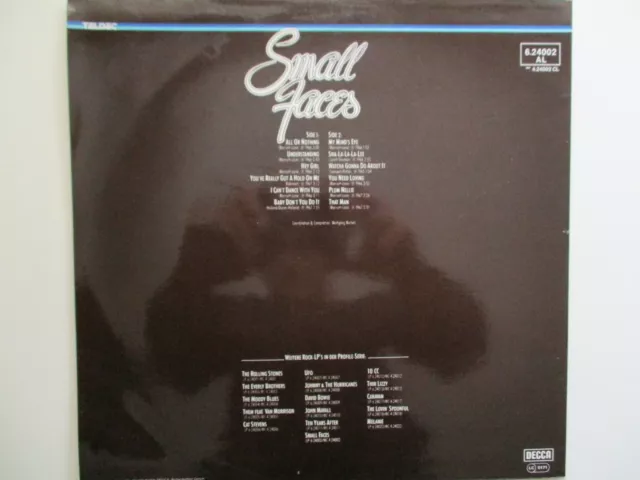 LP - SMALL FACES - SMALL FACES / DECCA 624002 von 1967 " TOP ERHALTEN " (WASHED) 2