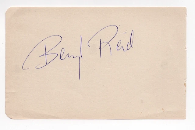 Beryl Reid Hand Signed Album Page English TV Film & Theatre Actress
