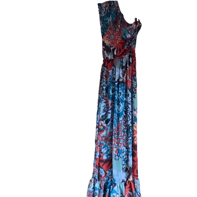 American Rag Cie Maxi Off the Shoulder Sundress Colorful Floral size XL Polyeste