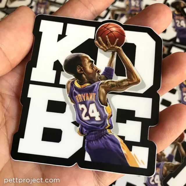 Kobe Bryant Sticker Lakers Waterproof NEW - Buy Any 4 For $1.75 EACH  Storewide!