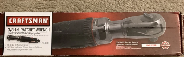Craftsman Air Ratchet 3/8 Drive 919933 New In Box