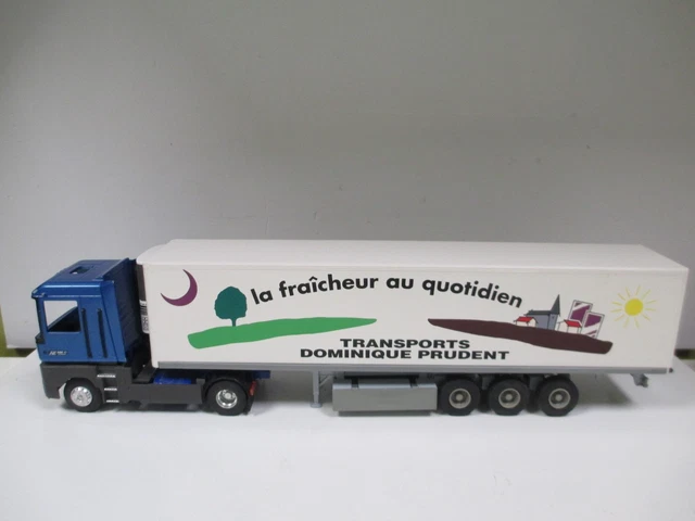 Miniature Camion Renault AE 500 Magnum Lamberet - Remorque Frigo - Eligor 1/43 - Neuf