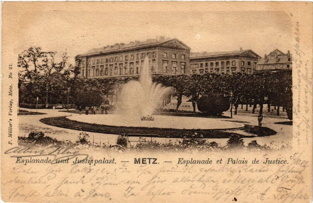 CPA AK Esplanade and Justice Palace METZ Esplanade and Palace of Justice (455227)