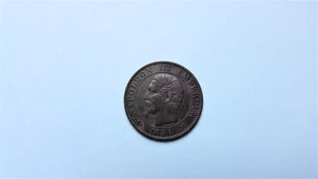 Pièce -  5 centimes B - Napoléon III Empereur - 1856 - Bronze -