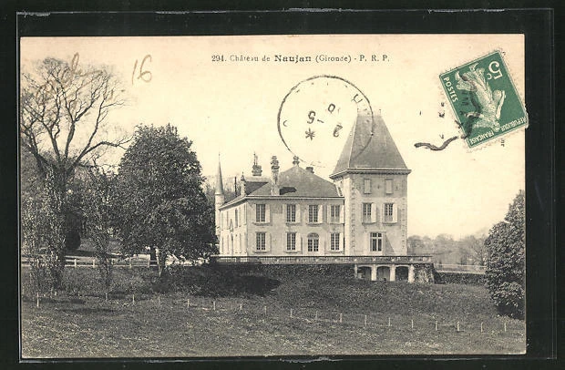 CPA Naujan, le Château 1906