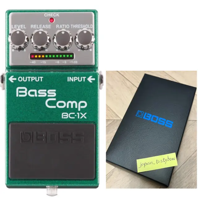 Pedal de efectos para guitarra compresor de bajos Boss BC-1X totalmente nuevo en caja