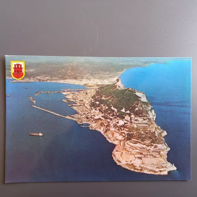 Postcard Gibraltar Air View South West View of Gibraltar