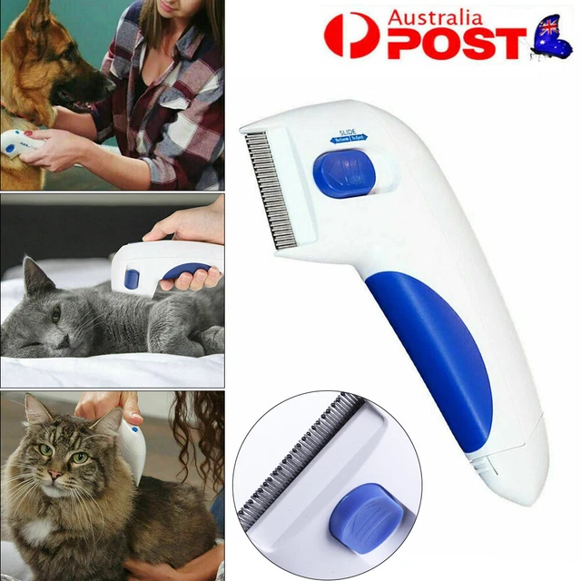 Comb Electric Dog Anti Flea Comb Head Lice Remover Pets Flear Pet Anti Tick AU