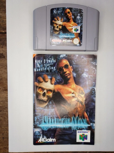 Notice (manuel) Du Jeu PS1 Shadow Man (Shadowman) - Version Française - Bon état