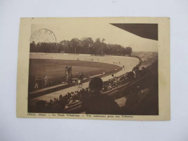 Cpa Oise 60 Creil Le Stade Velodrome Interior View Taken From The Stands