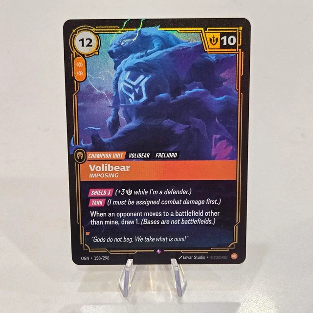 RIFTBOUND TCG - Volibear: Imposing (Foil, Rare) | Origins 158/298 $1.30 ...