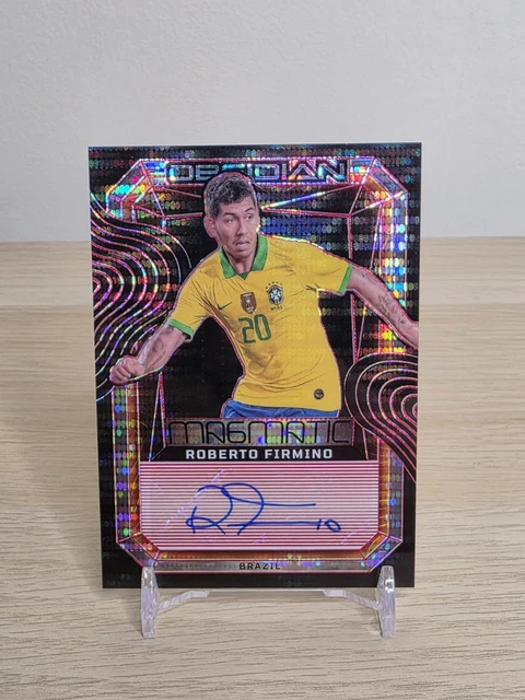 Carte Panini Prizm 19-20 EPL FOTL Liverpool Blue Shimmer Roberto Firmino /8 - Non Gradée