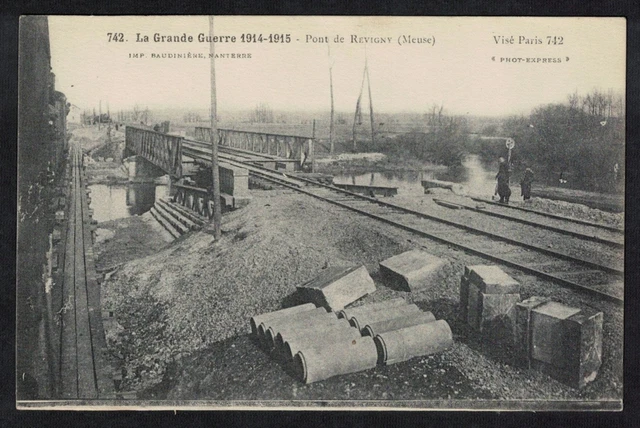 Cpa Guerre Pont de Revigny Meuse