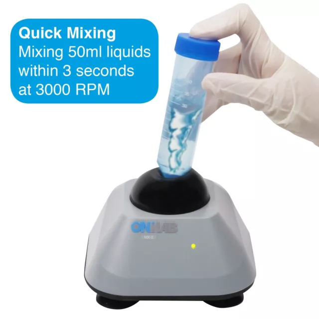 Mini Vortex Mixer with Touch Function, Lab Mixing, Nail Polish,Eyelash Adhesives 3