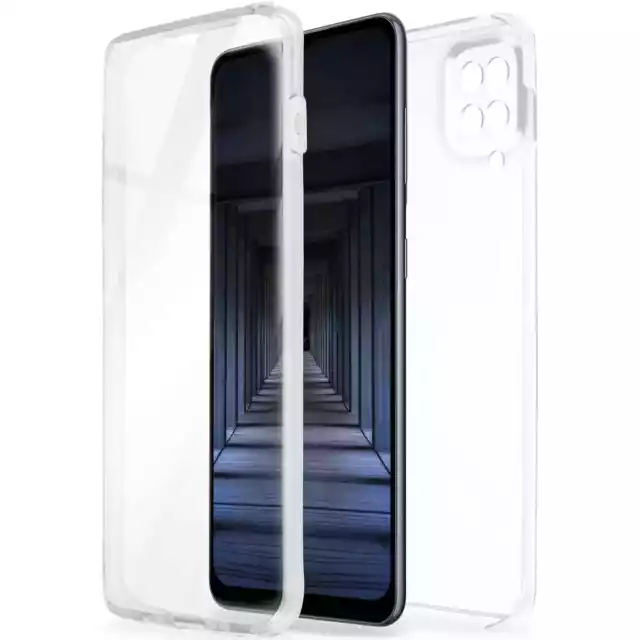 Handy Hülle für Samsung Galaxy A12 Transparent 360 Grad Case Schutzhülle TPU