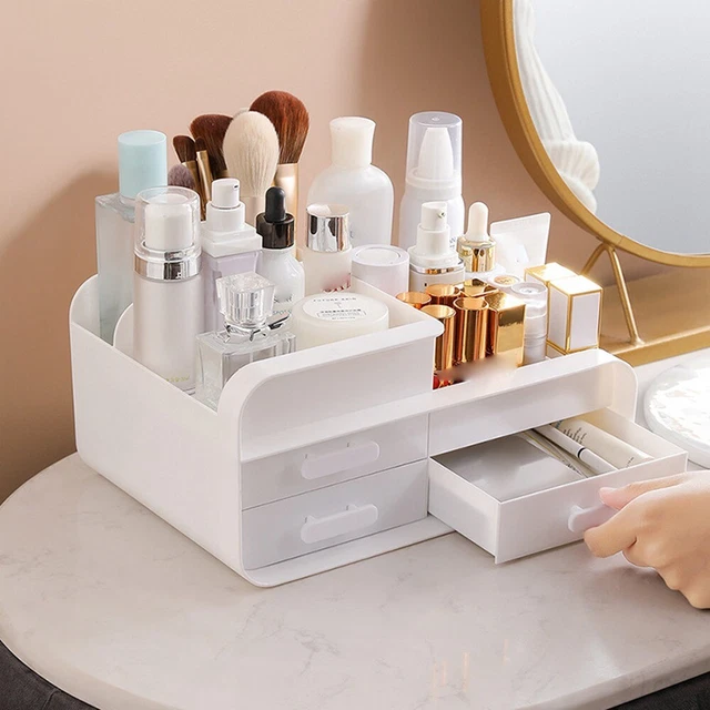 Large Capacity Cosmetics Storage Box Drawer Jewelry Organization  Bathroom