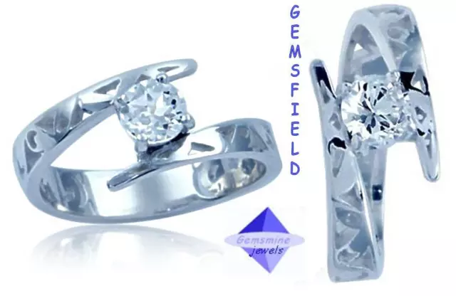 VVS - 0.58ct !!! TOPAZE 100% NATURELLE !!! bijou FAIT MAIN !!! taille FR 47 !!!