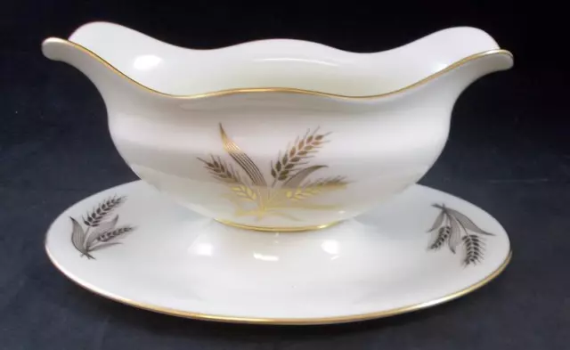 Lenox HARVEST Gravy Boat with Attached Underplate R441 GREAT CONDITION