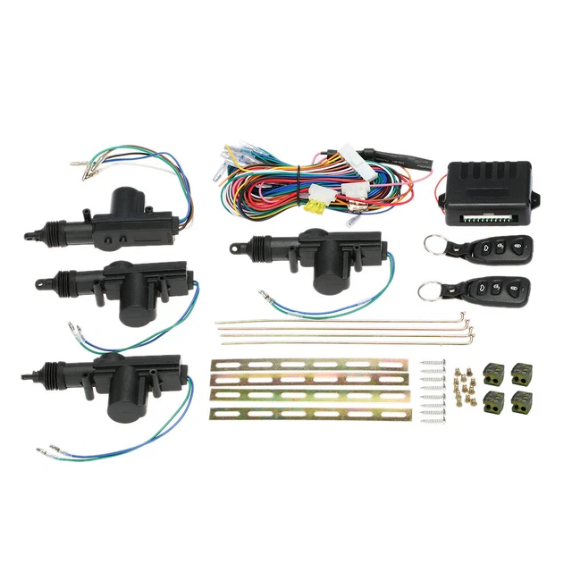 Car 4 Door Power Lock Kit Keyless Entry System Security w/2 Remote Central K2V6 2