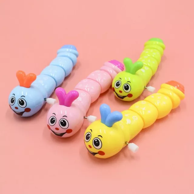 2Pcs Cartoon Clockwork Toy Random Color Wind Up Toy Cute Swing Caterpillar  Baby