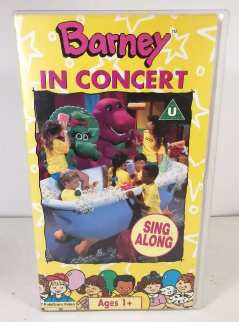 BARNEY IN CONCERT Sing Along VHS Cassette Tape Video 1991 6333583 EUR ...
