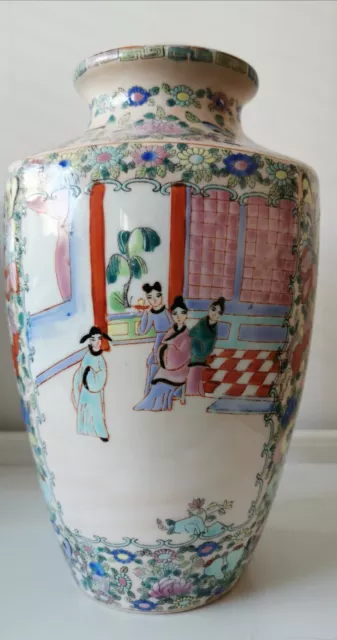 Large Antique Chinese Family Rose Early Half Of The Last Century