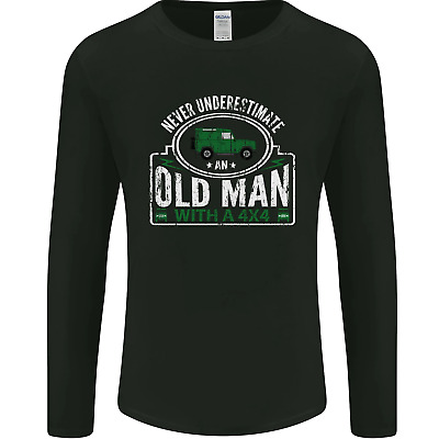 An Old Man With a 4x4 Off Roading Off Road Mens Long Sleeve T-Shirt