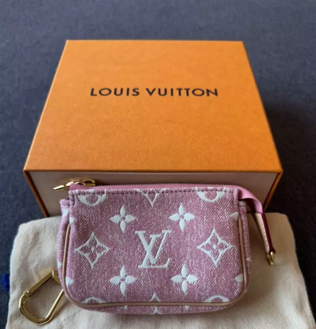 Louis Vuitton Pink Denim Micro Pochette SOLD OUT! BNIB! Fast Ship!