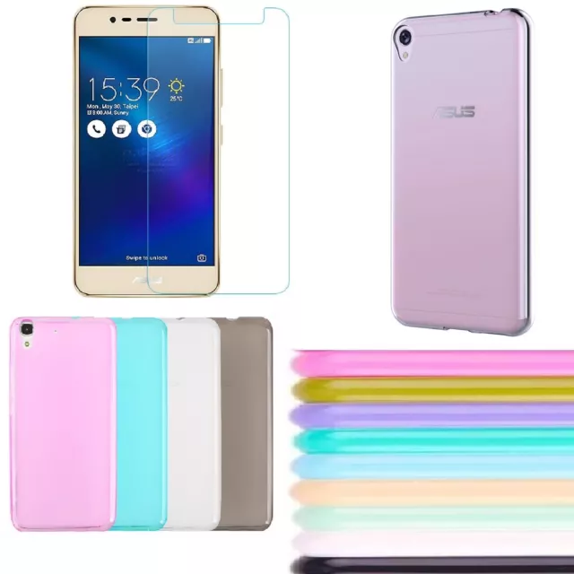 custodia cover per ASUS ZENFONE LIVE ZB501KL  gomma ultra slim + pellicola vetro