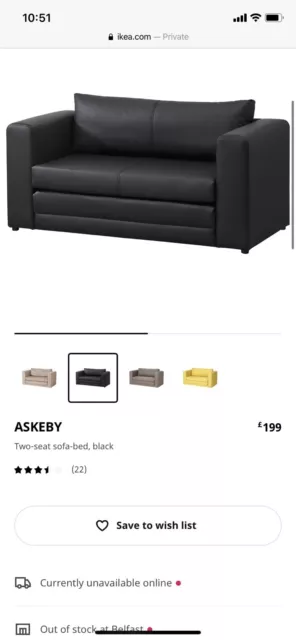 Askeby sofa discount bed ikea