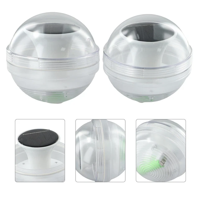LUCI SOLARI PISCINA sfera LED RGB cambio colore lampade nuoto giardino