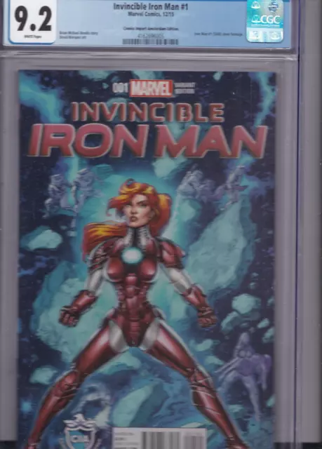 INVINCIBLE IRON MAN #1 CGC 9.2 Comics Import Amsterdam (CIA) Variant RAREST ONE