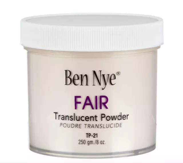 Ben Nye Fair Translucent makeup setting Powder  8 OZ JAR/250GM