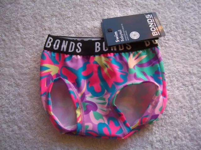 BNWT Baby Girl's Bonds Babytail Swim Pants Swimmers Bathers Size 00