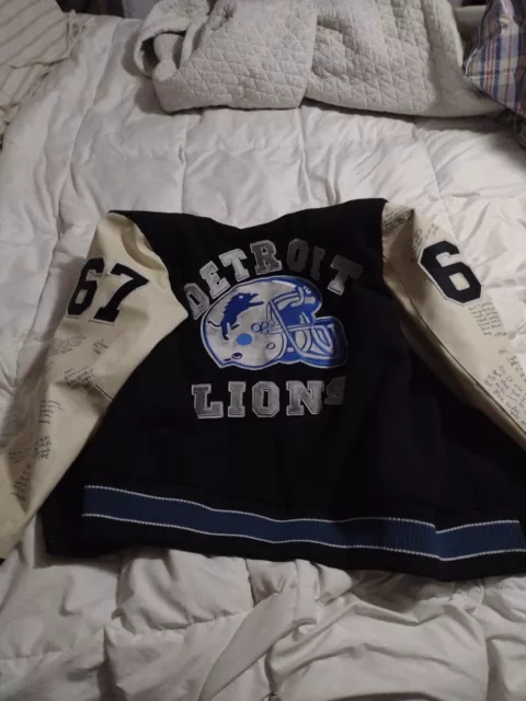 Axel Foley Beverly Hills Cop Detroit Lions Wool With Leather Sleeves Jacket