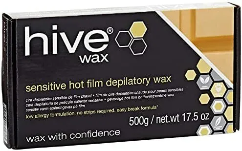 Hive Options Sensitive Hot Film Brazilian Depilatory Wax Block Low Allergy Risk