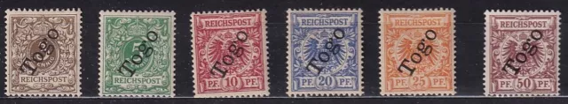 German Colonies/TOGO collection of 6 CLASSIC stamps / HIGH VALUE!