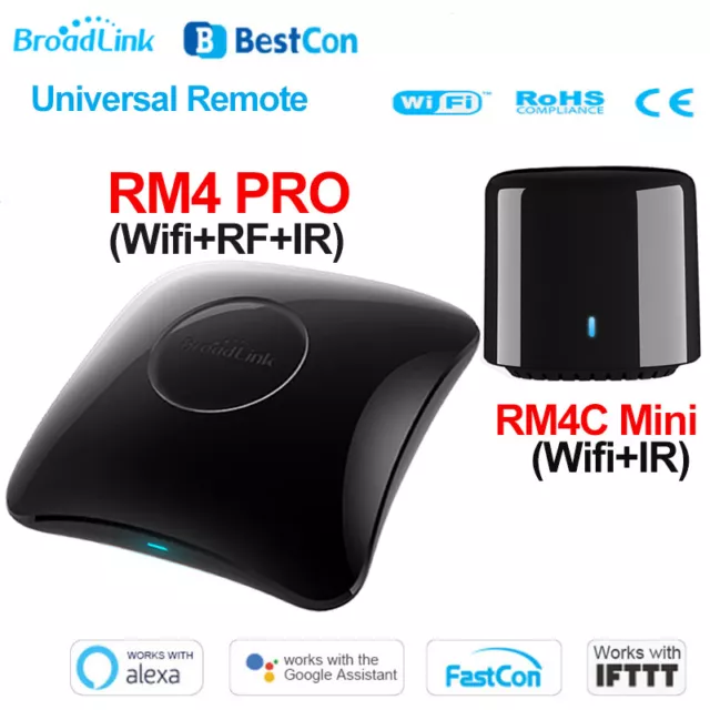 Broadlink RM4 pro / RM4C Mini Smart Home Automation WiFi IR/RF Remote Controller