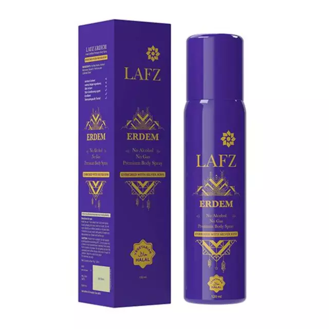 LAFZ Erdem No Alcohol No Gas Premium contrated Body Spray parfum 120ml unisexe