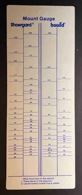 Hawid & Showgard Perf Gauge, Mount Gauge, Metric & Inch Ruler - New (CB Lot) 2