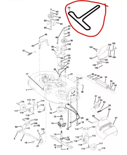 HUSQVARNA DECK Drive Belt 532144959 & 144959 NEXT DAY DELIVERY