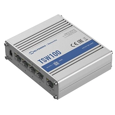 Teltonika Tsw100 Switch di rete industriale non gestito 4 porte Poe+