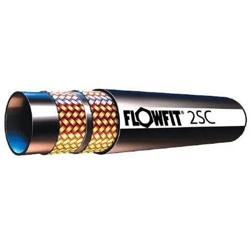 Flowfit SMOOTH 2 Wire SAE100R2AT Hydraulic Hose, QTY = Metres