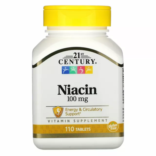 Niacina NIACIN Vitamina B-3 100 mg 110 Tablets COLESTEROL, ENERGIA, DIABETES